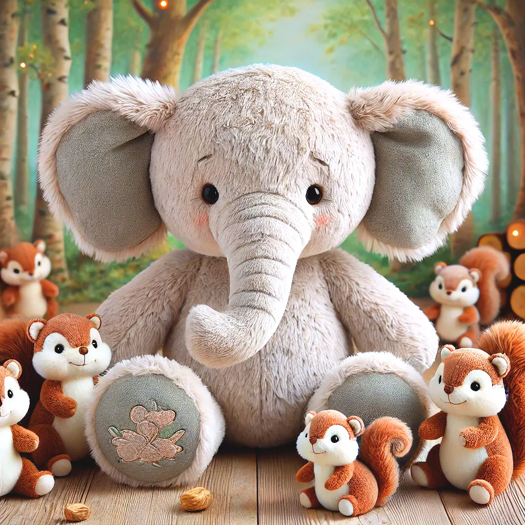 Elephant with Squirrels
