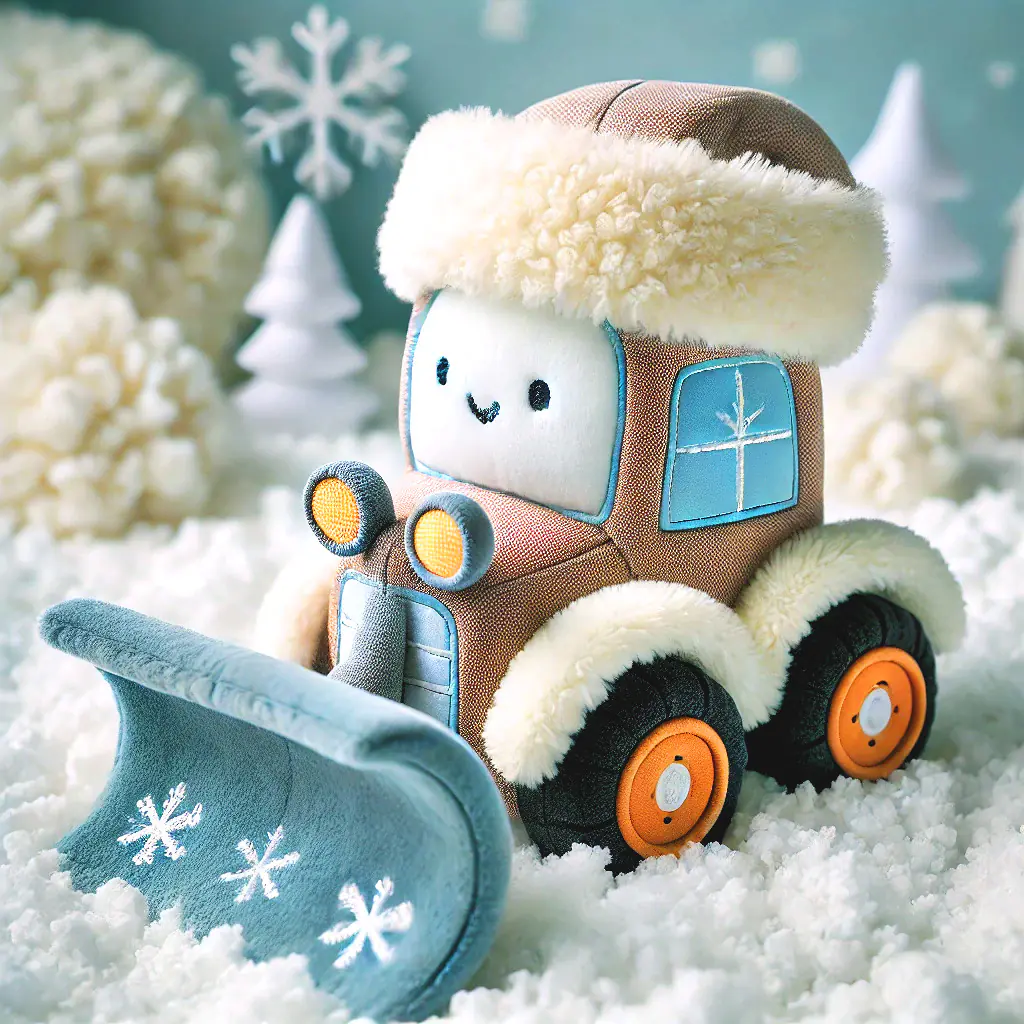 Snow Plowing Tractor