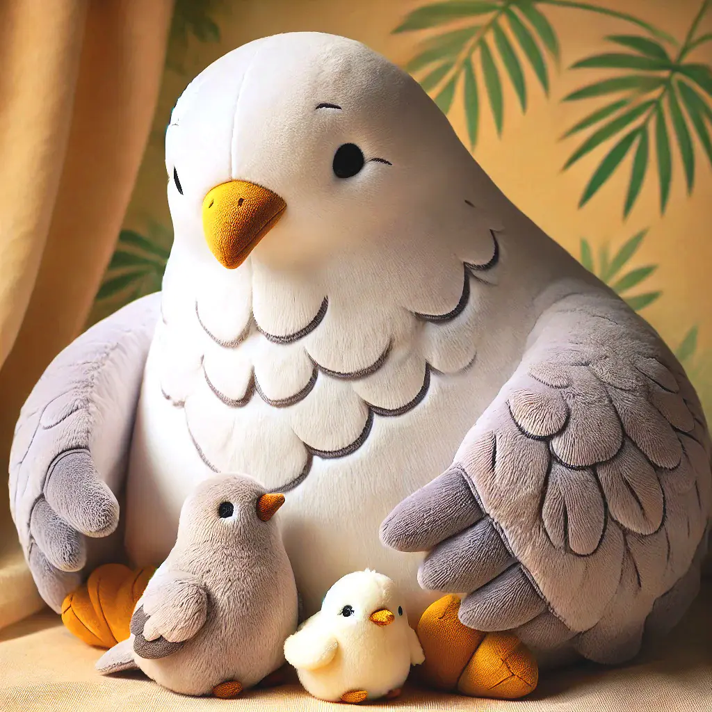 Torresian Imperial Pigeon with Chicks