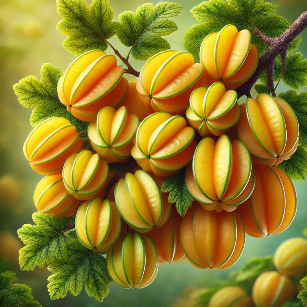 Ripe Yellow Star Gooseberry, Dominican Republic