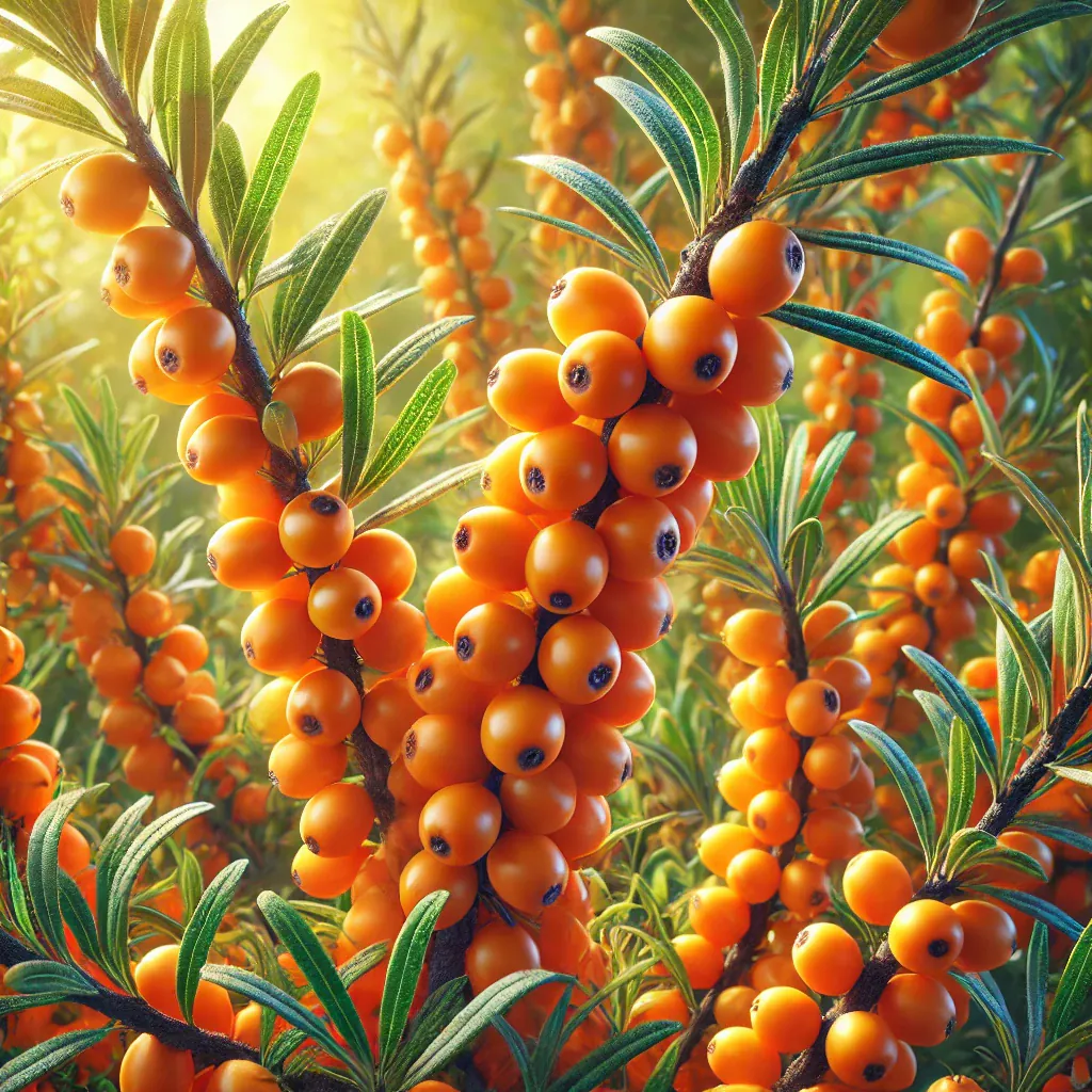 Ripe Sea Buckthorn Berries, Mayotte