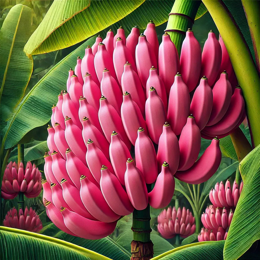 Ripe Pink Bananas, Comoros