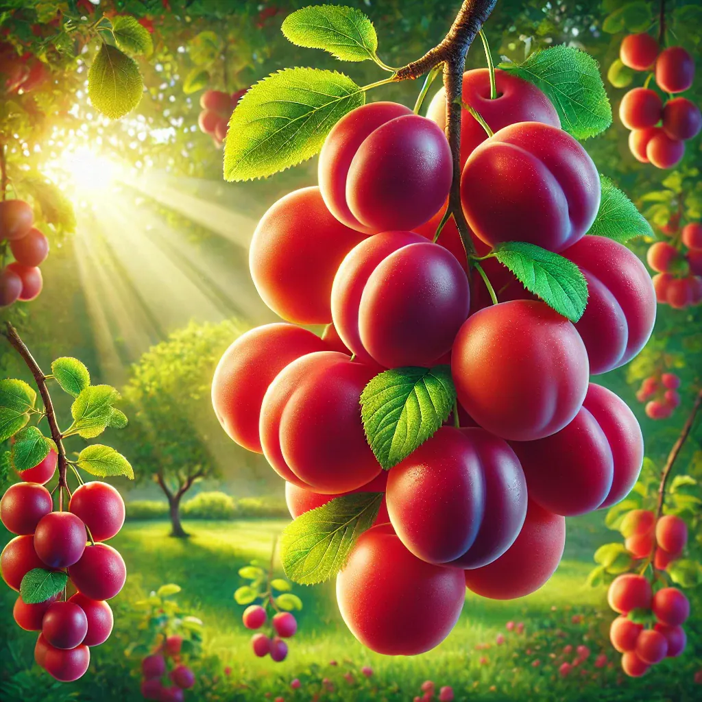 Ripe Red Plums, Liberia