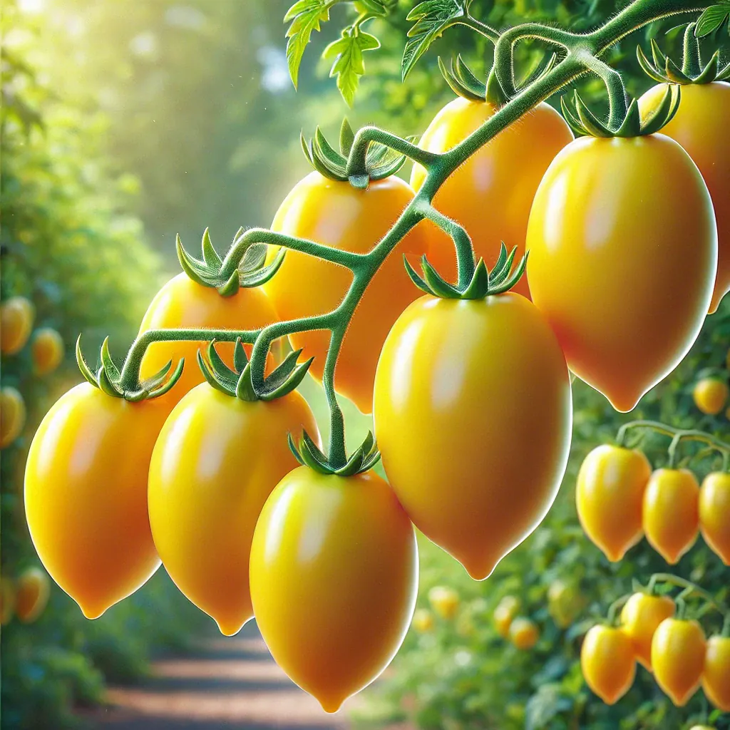 Ripe Yellow Pear-shaped Tomatoes, French Guiana