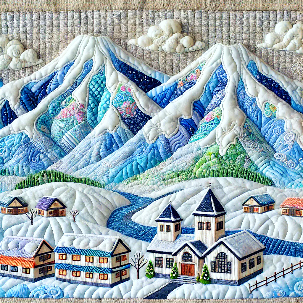 Snowy Hokkaido Village