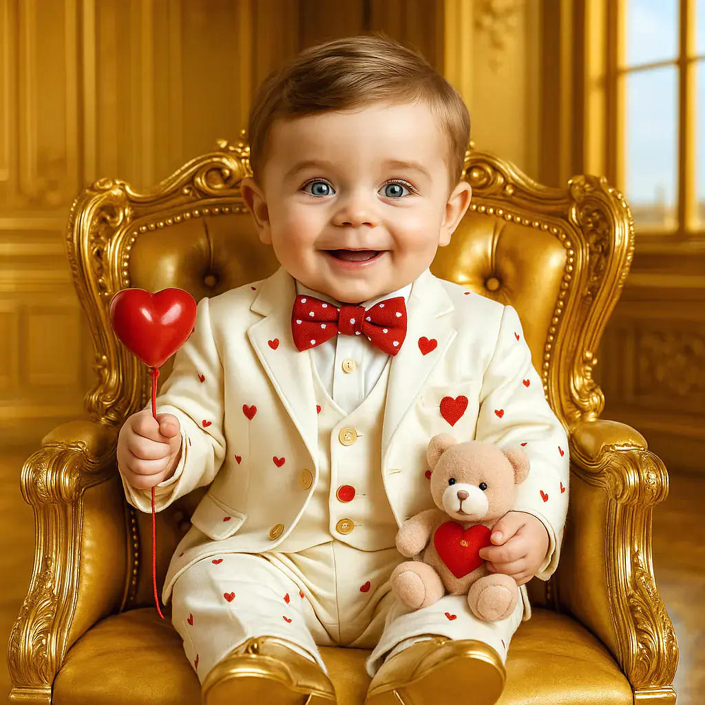 Royal Baby Heart Balloon