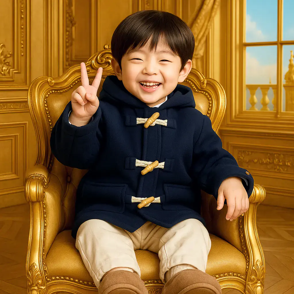 Golden Peace Sign