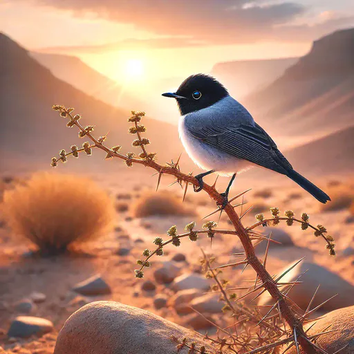 Arabian warbler, Male