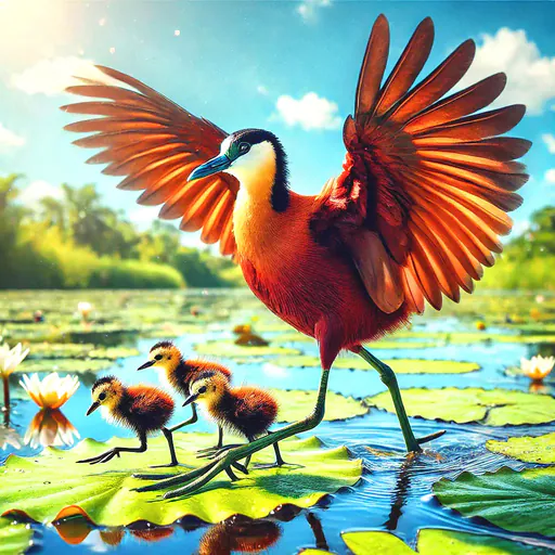 African jacana, 2