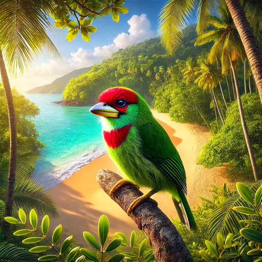 Crimson-fronted Barbet