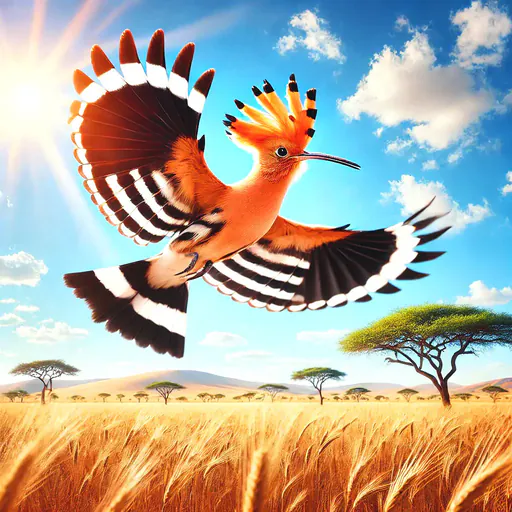 African hoopoe, 2