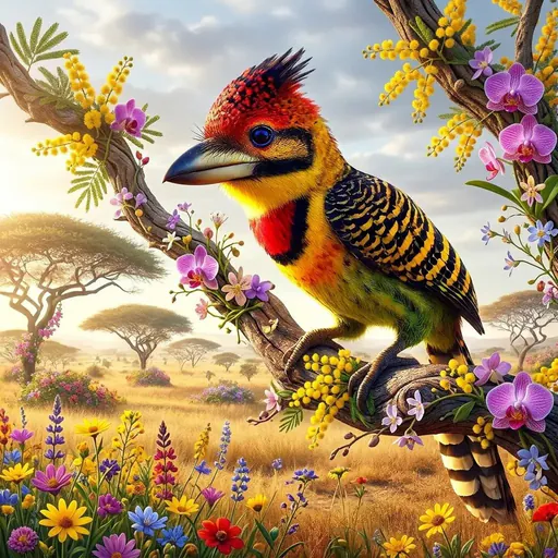 Crested Barbet