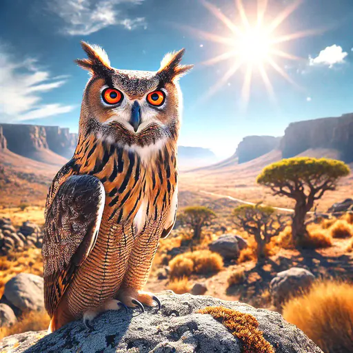 Abyssinian eagle owl