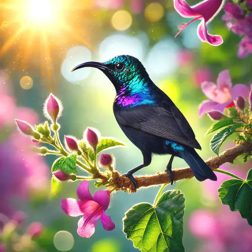 Amethyst sunbird