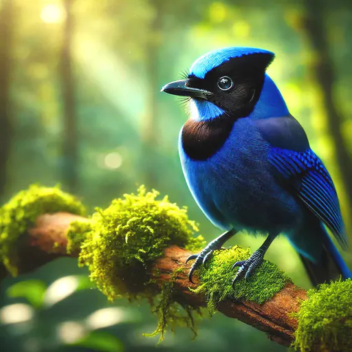 Azure-hooded jay
