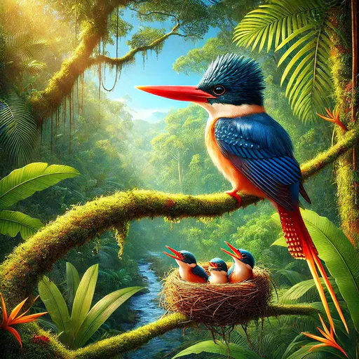 Common Paradise Kingfisher