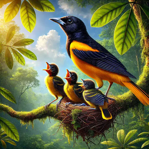 Dark-throated Oriole