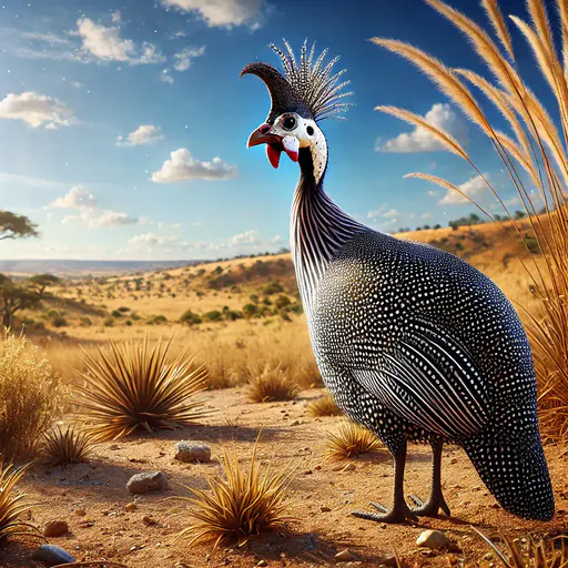 Crested Guineafowl