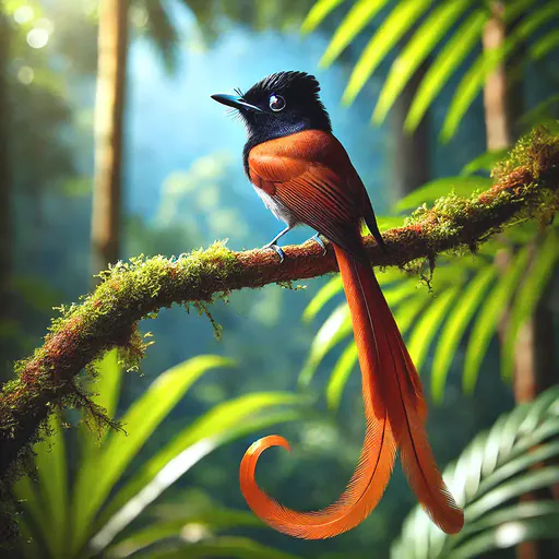 Bates's paradise flycatcher