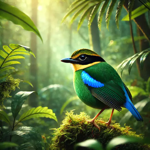 Western hooded pitta, 2