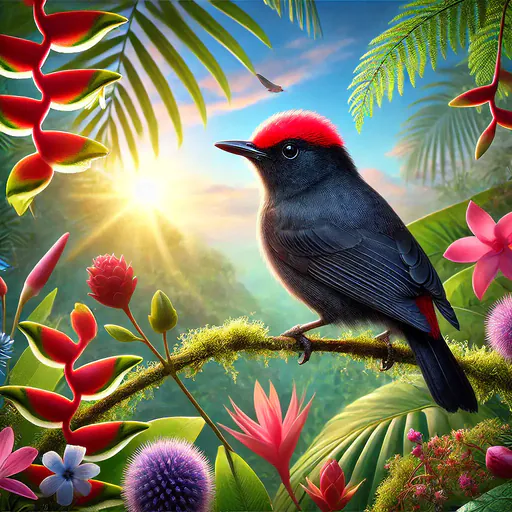 Crimson-crowned Flowerpecker