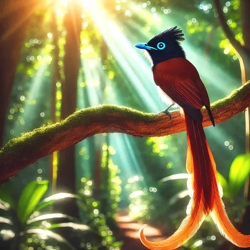 African paradise flycatcher