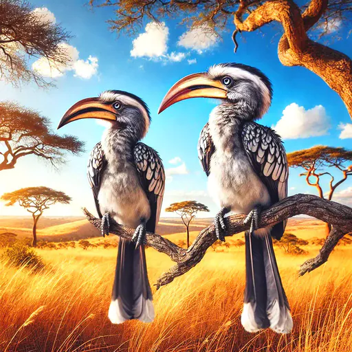 African grey hornbill