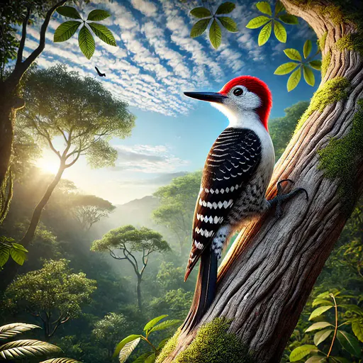 Crimson-naped Woodpecker
