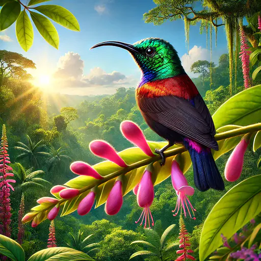 Copper-throated Sunbird