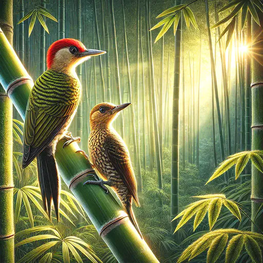 Bamboo woodpecker