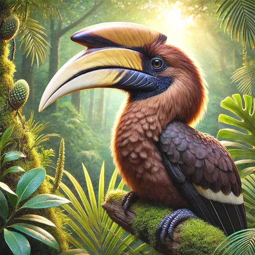 Austen's brown hornbill