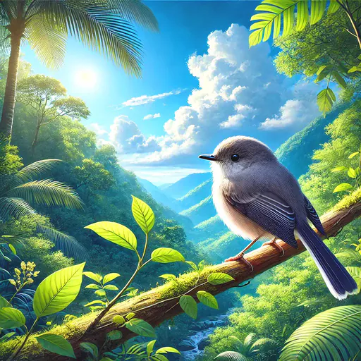 Afrikan dusky flycatcher