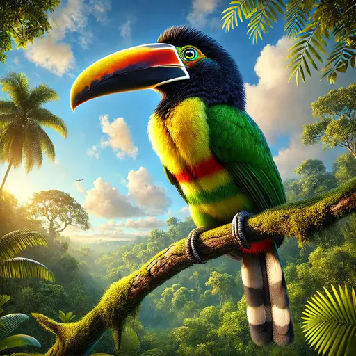 Curl-crested Aracari