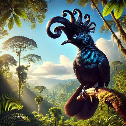 Curl-crested Manucode