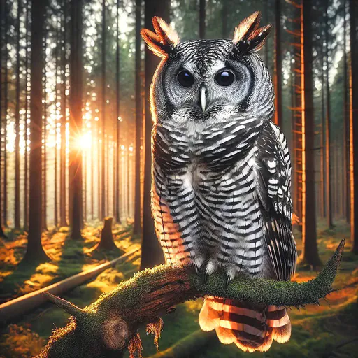 Barred eagle-owl