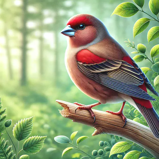Asian crimson-winged finch