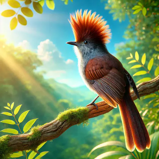 Chestnut-crested Antbird
