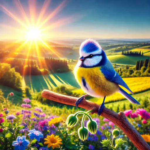 African blue tit