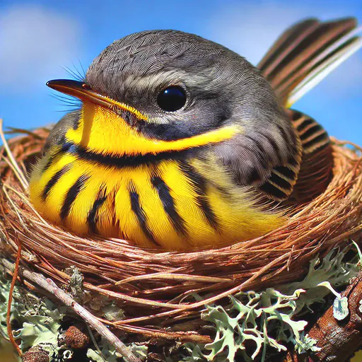 Banded yellow robin