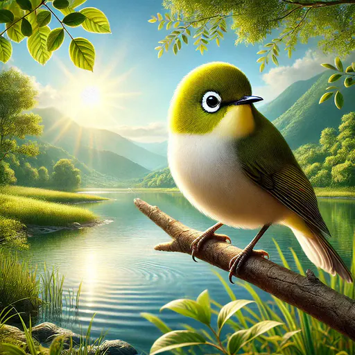 Cream-throated White-eye