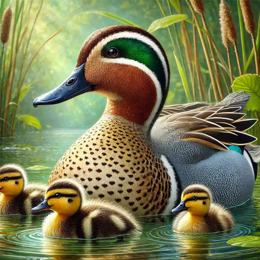Green-winged teal, 2