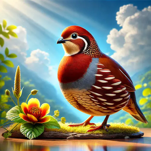 Chestnut Wood Quail