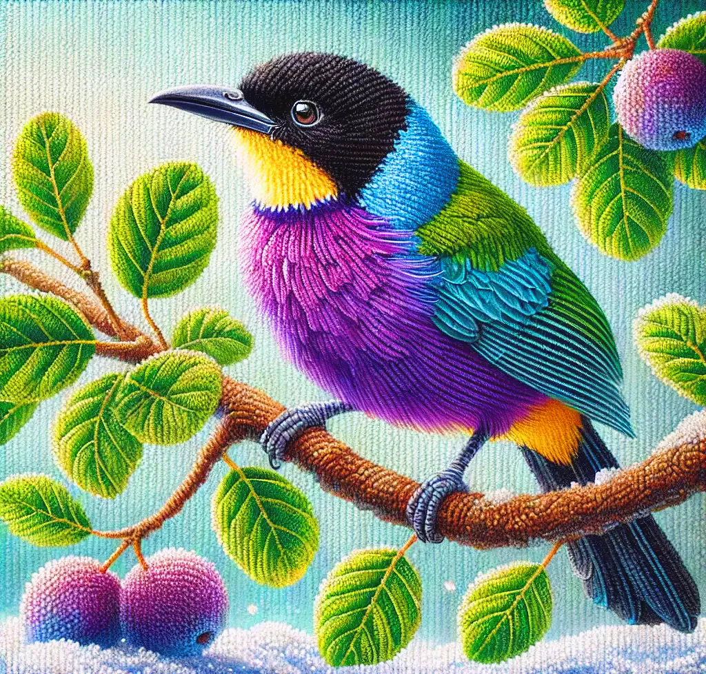 Purple-collared Guyaran