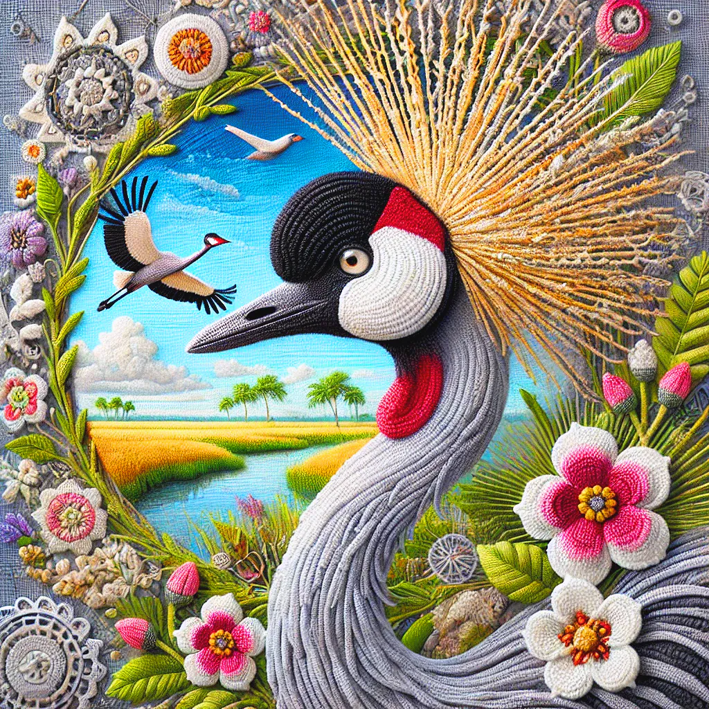 Grey Crowned Crane