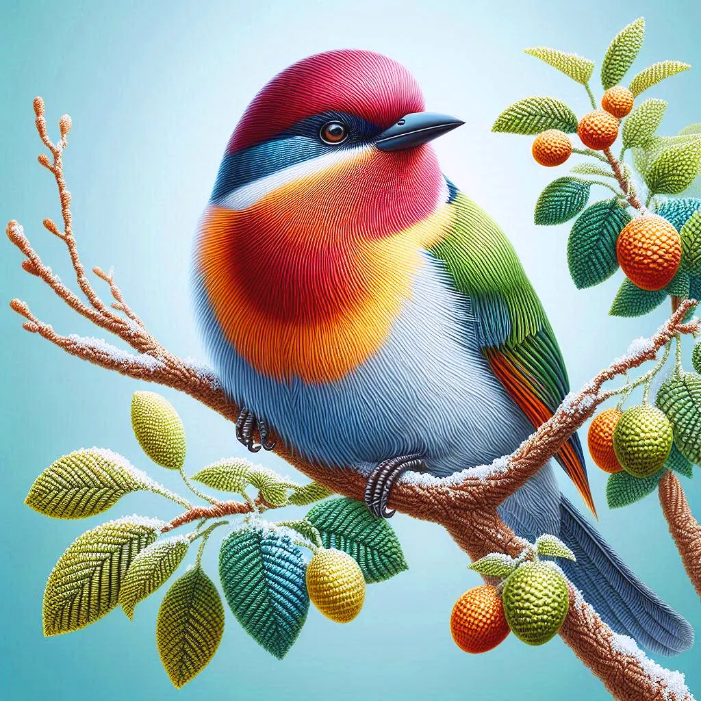 Rose-collared Guyara Bird