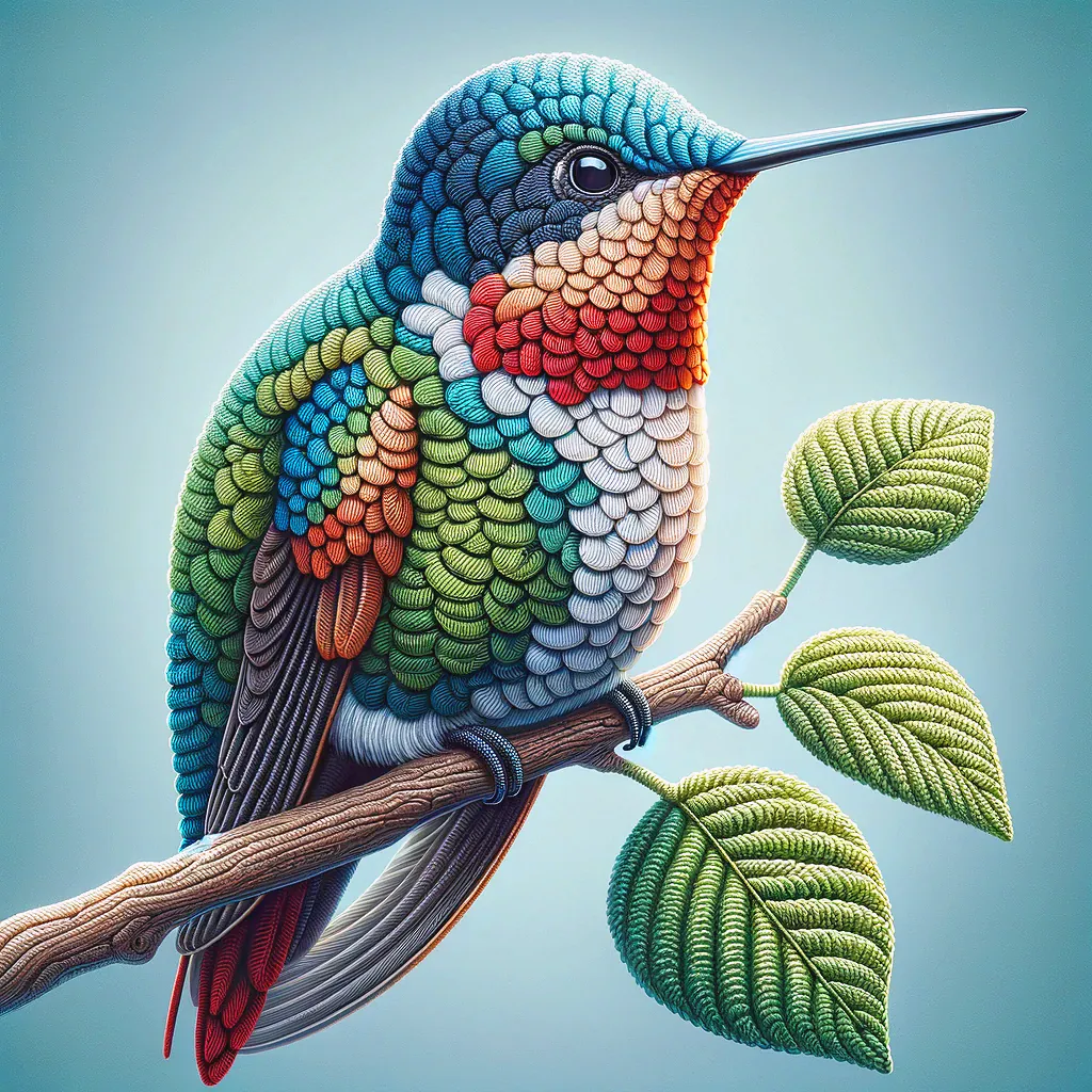 Rufous-shafted Woodstar Hummingbird