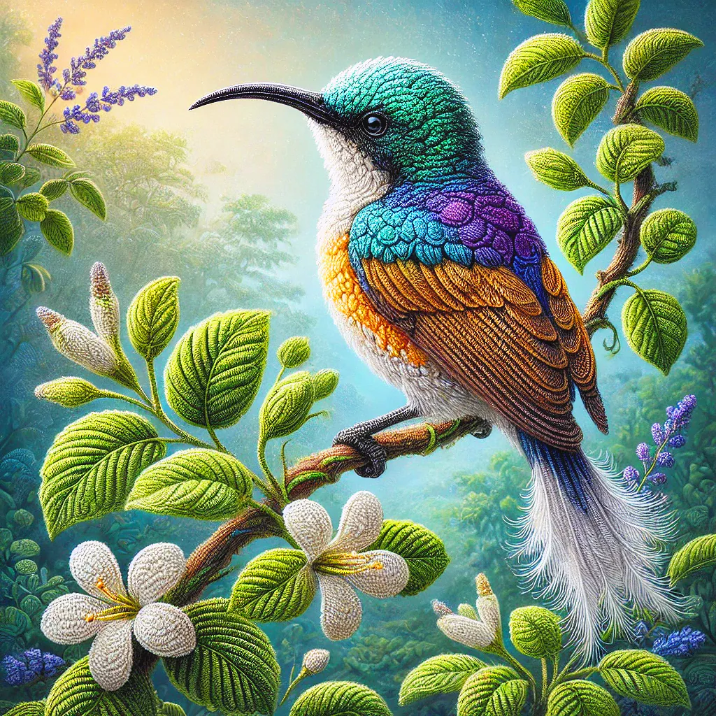 White-flanked Sunbird