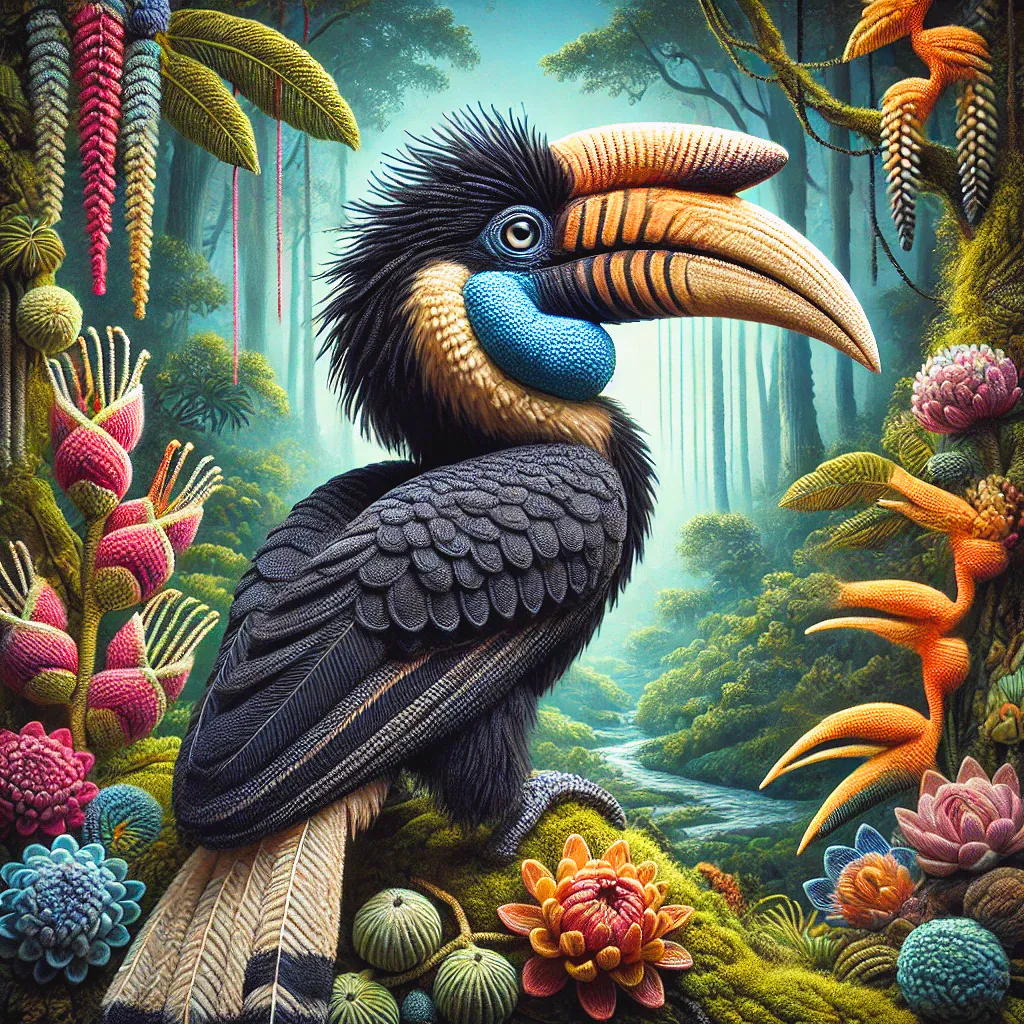 Wrinkled Hornbill
