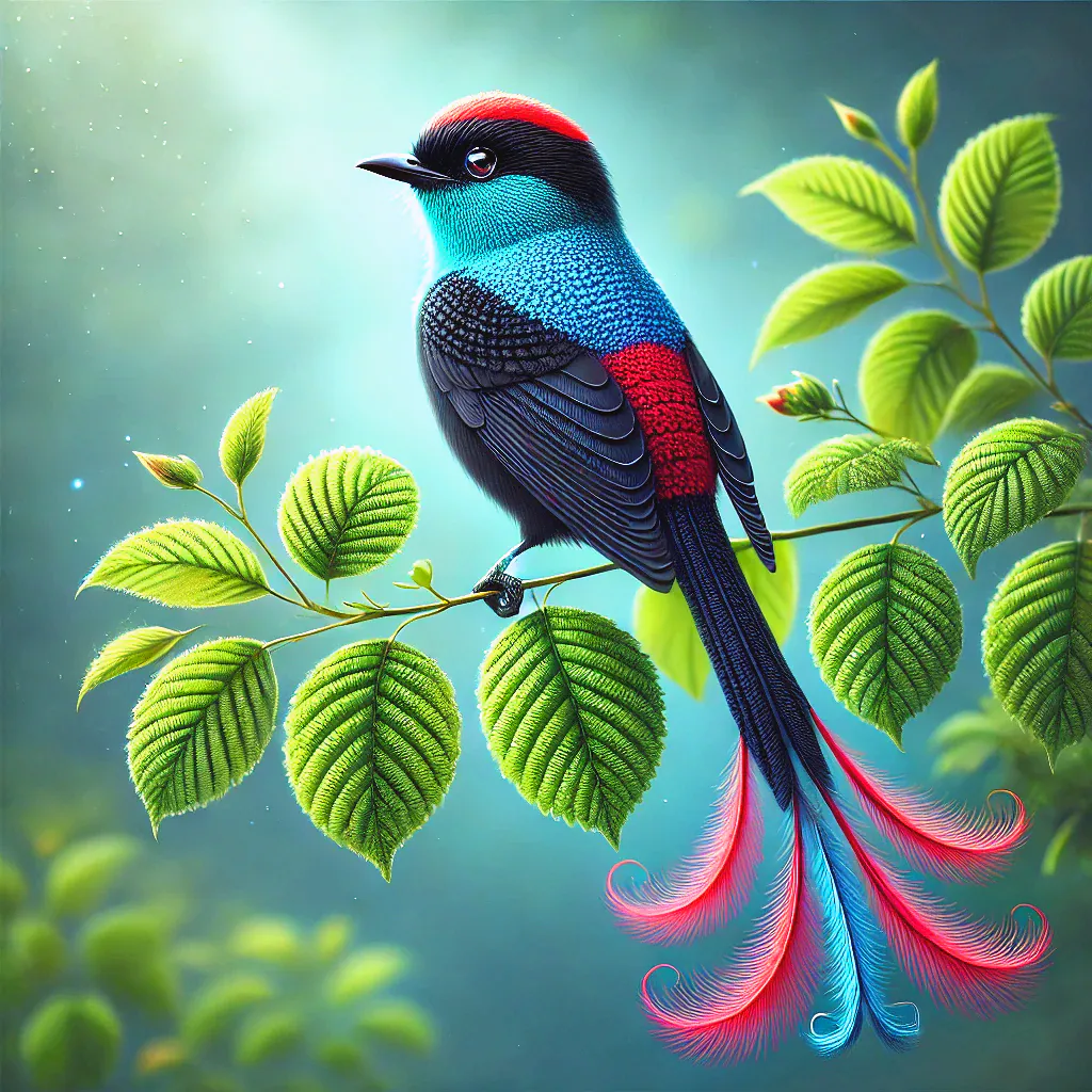Lance-tailed Manakin
