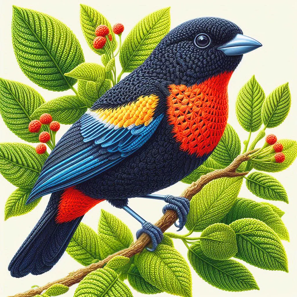 Scarlet-bellied Mountain Tanager
